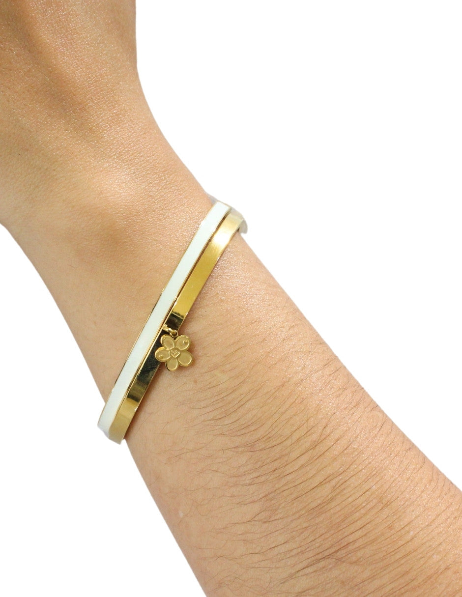 Set 2 Pulseras NUVI Esmalte Beige