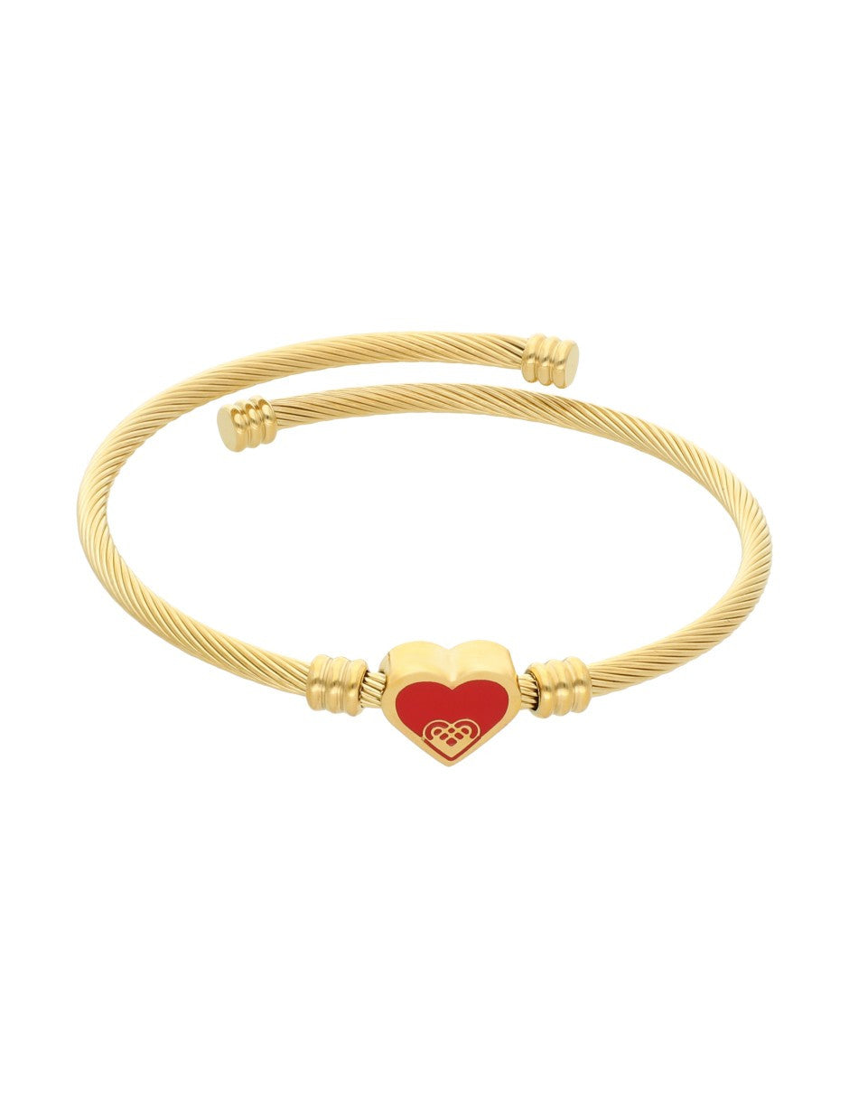 Pulsera Ajustable NUVI Corazón Rojo