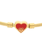 Pulsera Ajustable NUVI Corazón Rojo