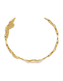 Pulsera Esmalte Beige y Dorado