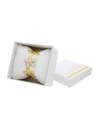 Pulsera Esmalte Beige y Dorado