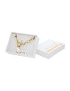 Pulsera Cadenita Dorado Perla