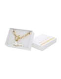 Pulsera Cadenita Dorado Perla