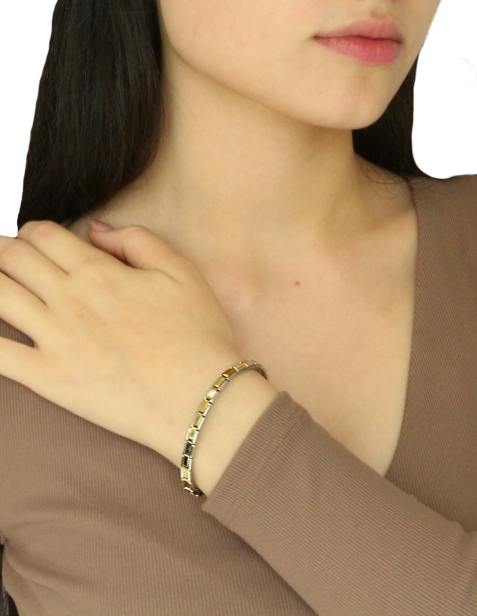 Pulsera Eslabones Bicolor