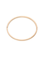 Brazalete Delgada Redondos Grabado Oro Rosa