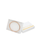 Brazalete Delgada Redondos Grabado Oro Rosa