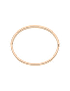 Brazalete Delgada Rombos Grabado Oro Rosa