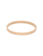 Brazalete Cruzados Grabado Oro Rosa