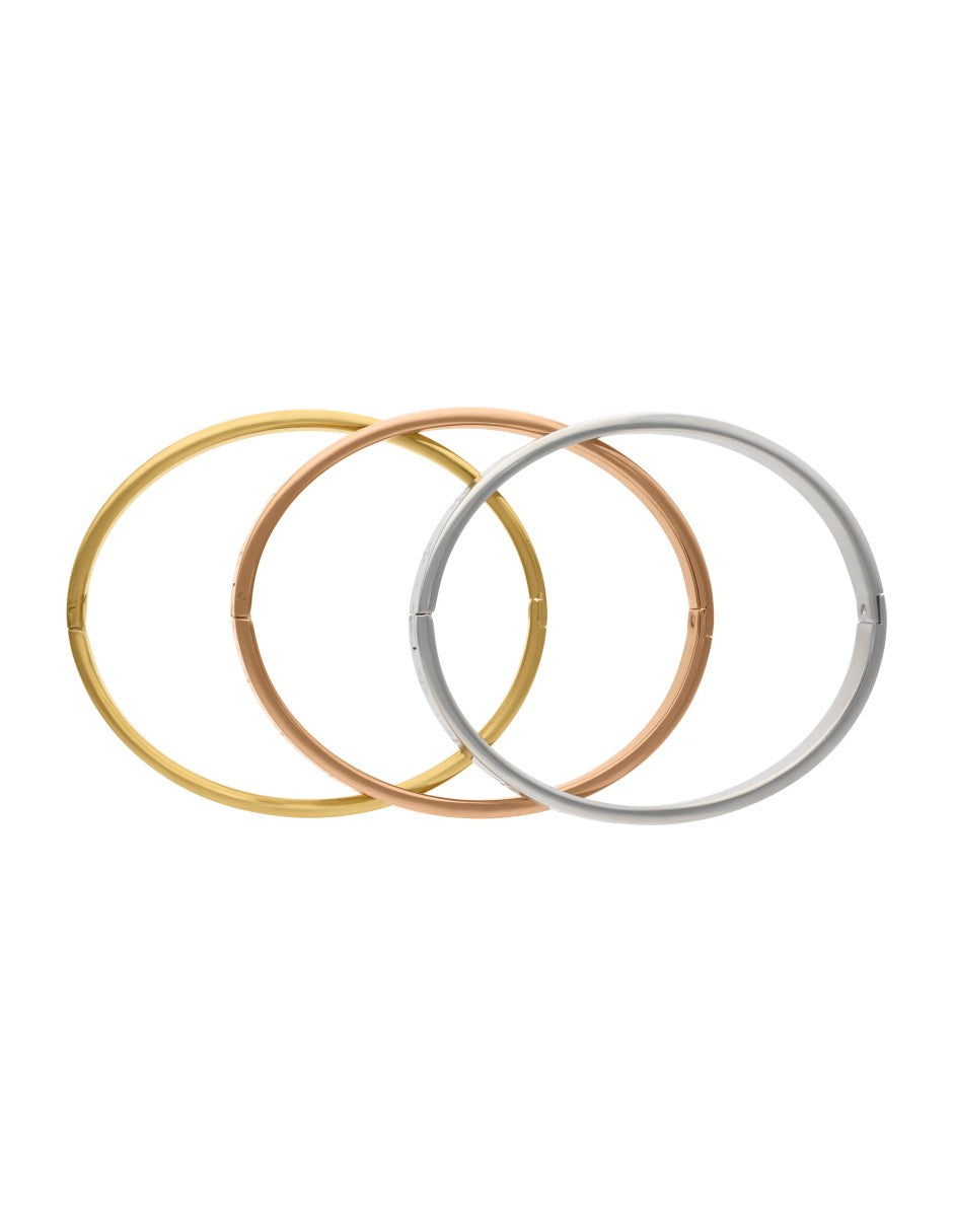 Brazalete Fin de semana Acero Inoxidable Grabada Tricolor