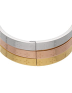 Brazalete Fin de semana Acero Inoxidable Grabada Tricolor