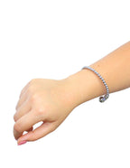 Brazalete Acero Inoxidable Esferas Bola Plateado