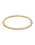Brazalete Chapa Intercalado Blanco Dorado