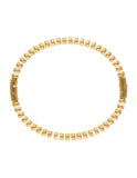 Brazalete Chapa Intercalado Blanco Dorado