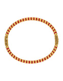 Brazalete Chapa Intercalado Rojo Dorado