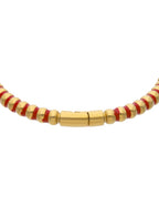 Brazalete Chapa Intercalado Rojo Dorado
