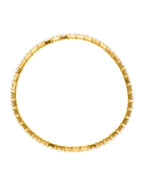 Pulsera Delgada Cristales Dorado