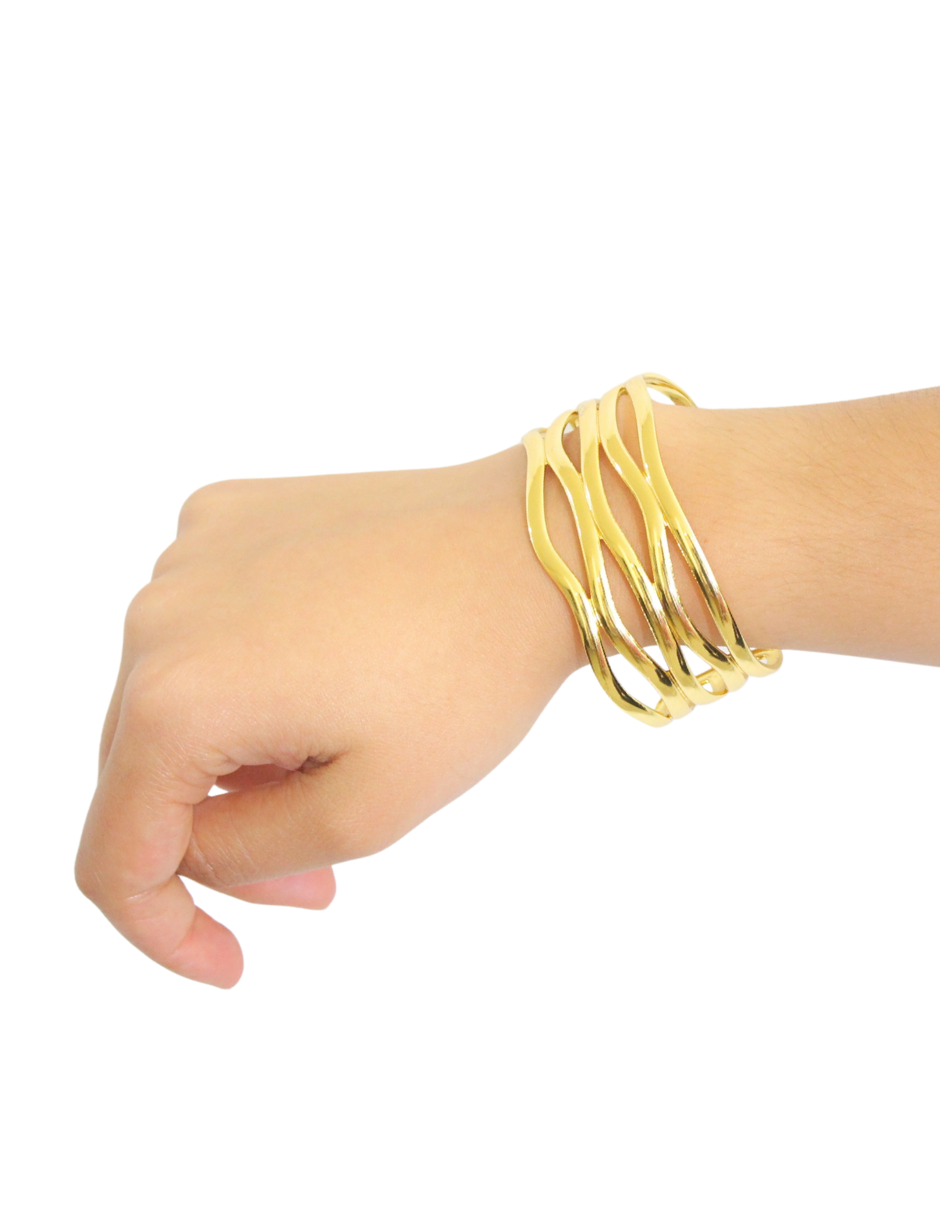 Brazalete Ajustable Lineas Cruzadas