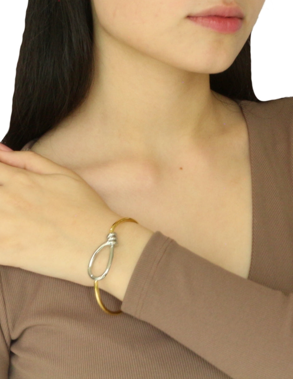 Pulsera Ajustable Nudo Bicolor