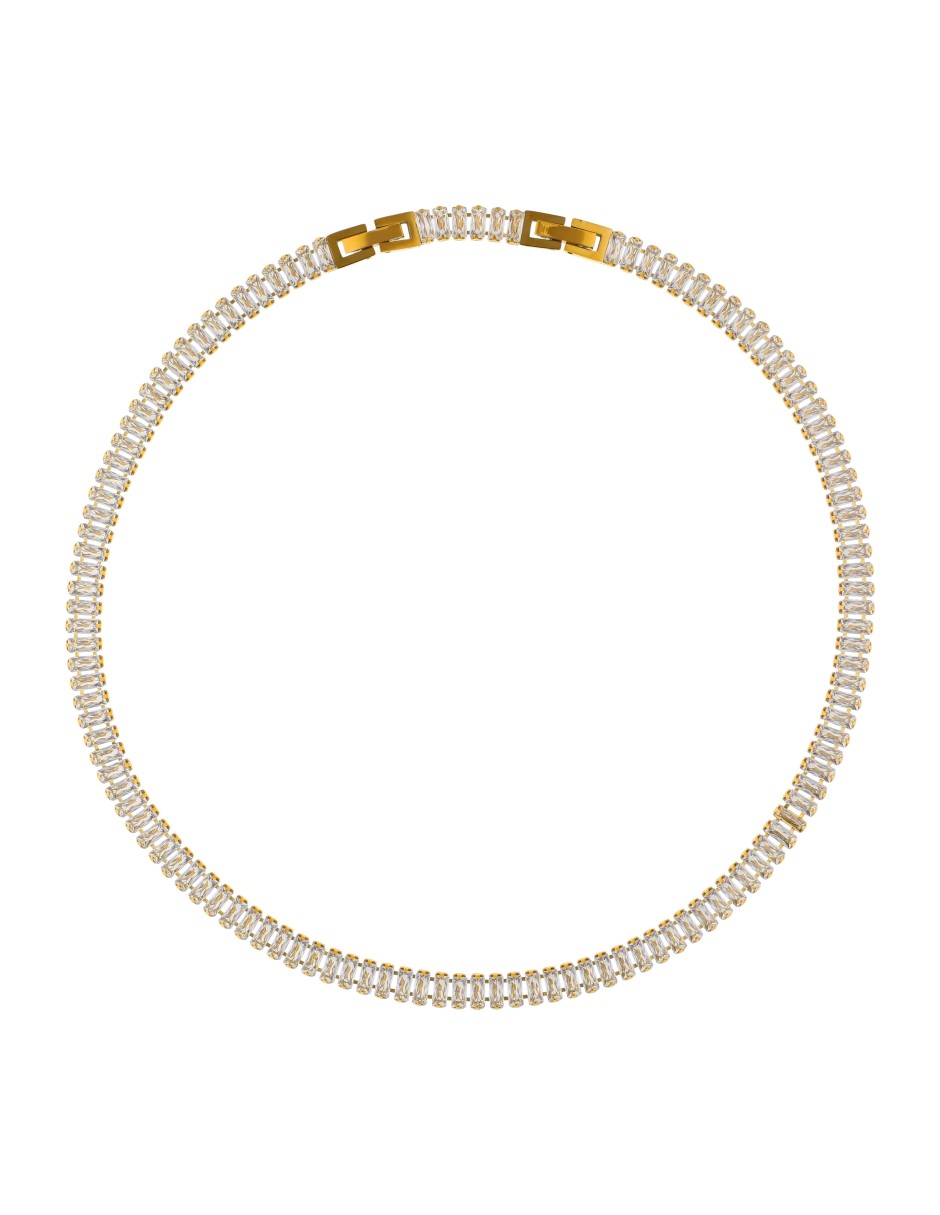 Collar Cristales Blanco