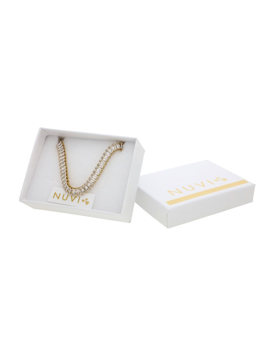 Collar Cristales Blanco