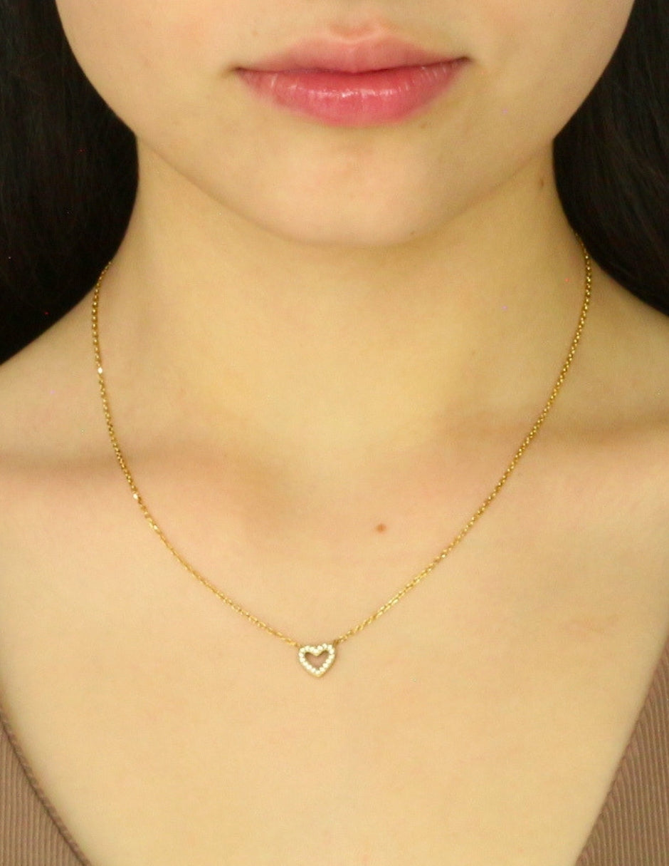 Collar Corazon Cristales