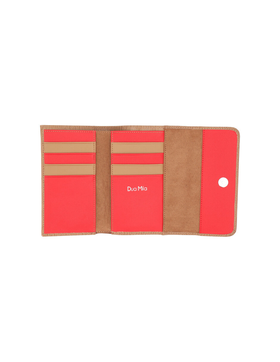Billetera Dua Mila Piel Coleccion Flip Portugal Mediana