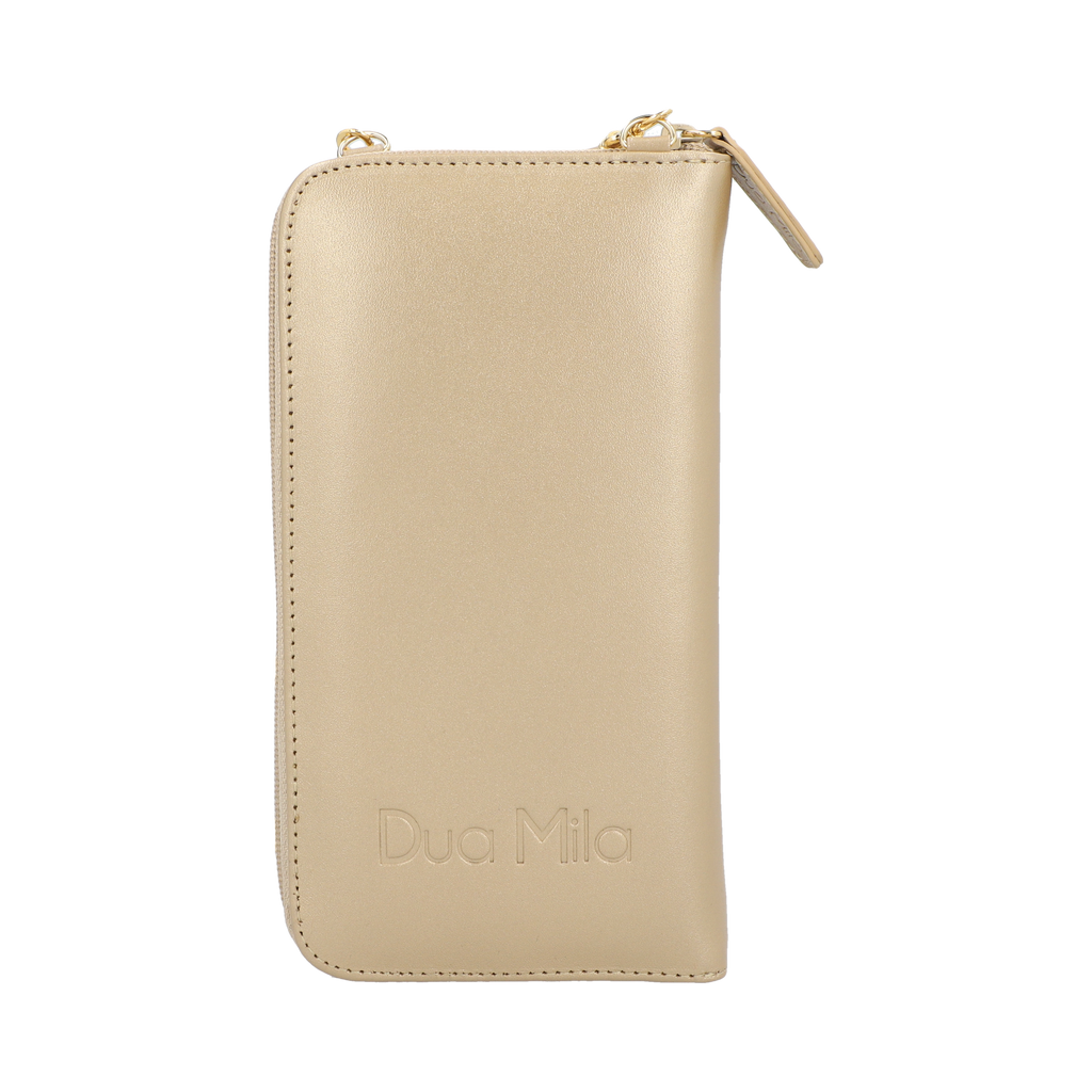 Crossbody Dua Mila Italia Piel Vertical Champagne