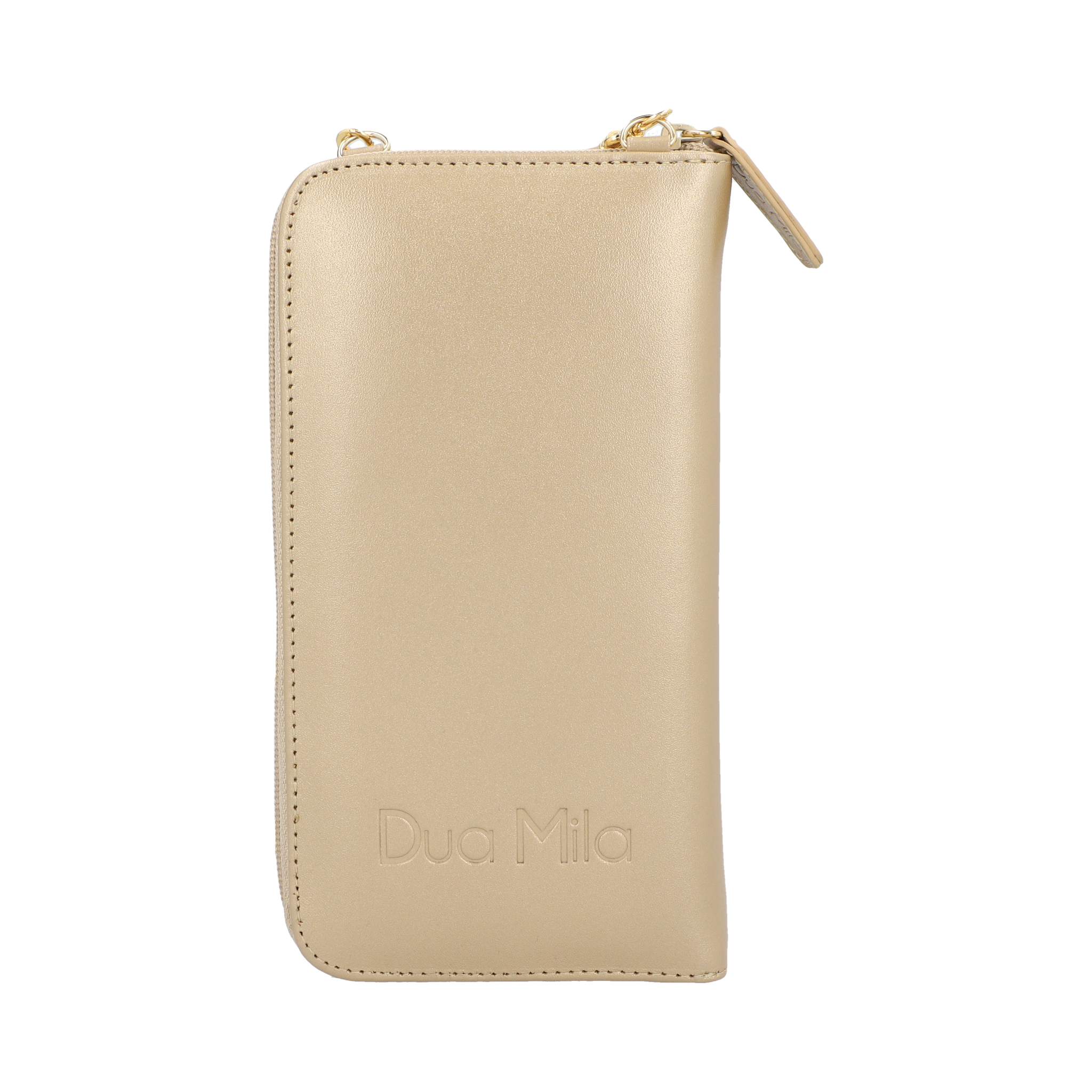 Crossbody Dua Mila Italia Piel Vertical Champagne