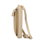 Crossbody Dua Mila Italia Piel Vertical Champagne