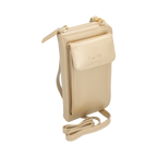 Crossbody Dua Mila Italia Piel Vertical Champagne