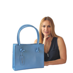 Bolso Dua Mila Colección Pamela Piel Tote Shoulder Azul
