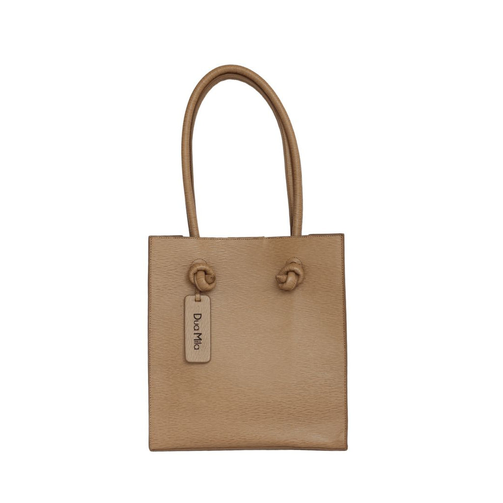 Bolso Dua Mila Colección Valentina Piel Tote Alta Caoba