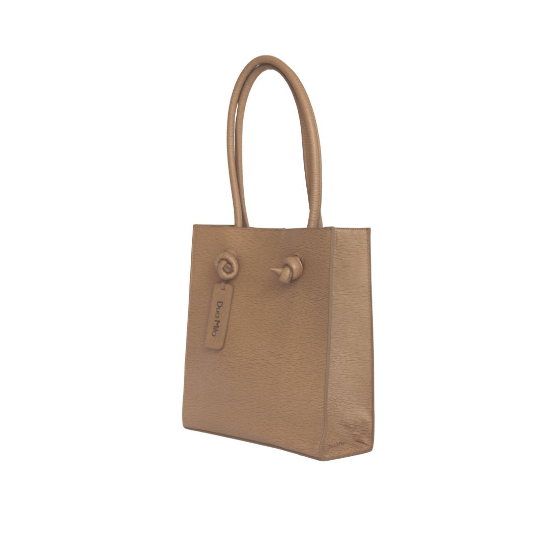Bolso Dua Mila Colección Valentina Piel Tote Alta Caoba