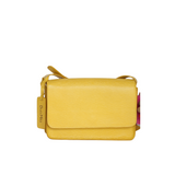 Crossbody Dua Mila Colección Cristina Piel Asa Larga Amarillo