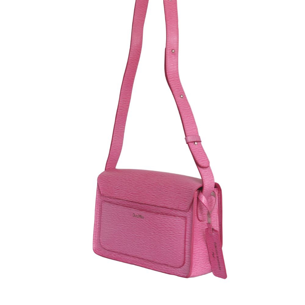 Crossbody Dua Mila Colección Cristina Piel Asa Larga Rosa