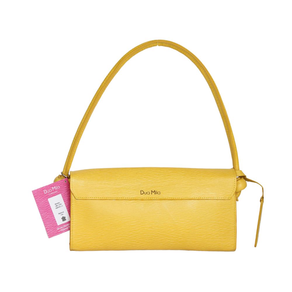 Clutch Dua Mila Colección Regina Piel Amarillo