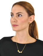 Collar y Aretes NUVI 3 Corazones Tricolor